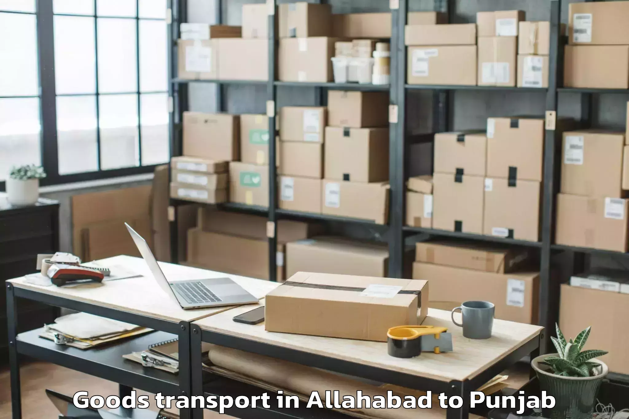 Reliable Allahabad to Maler Kotla Goods Transport